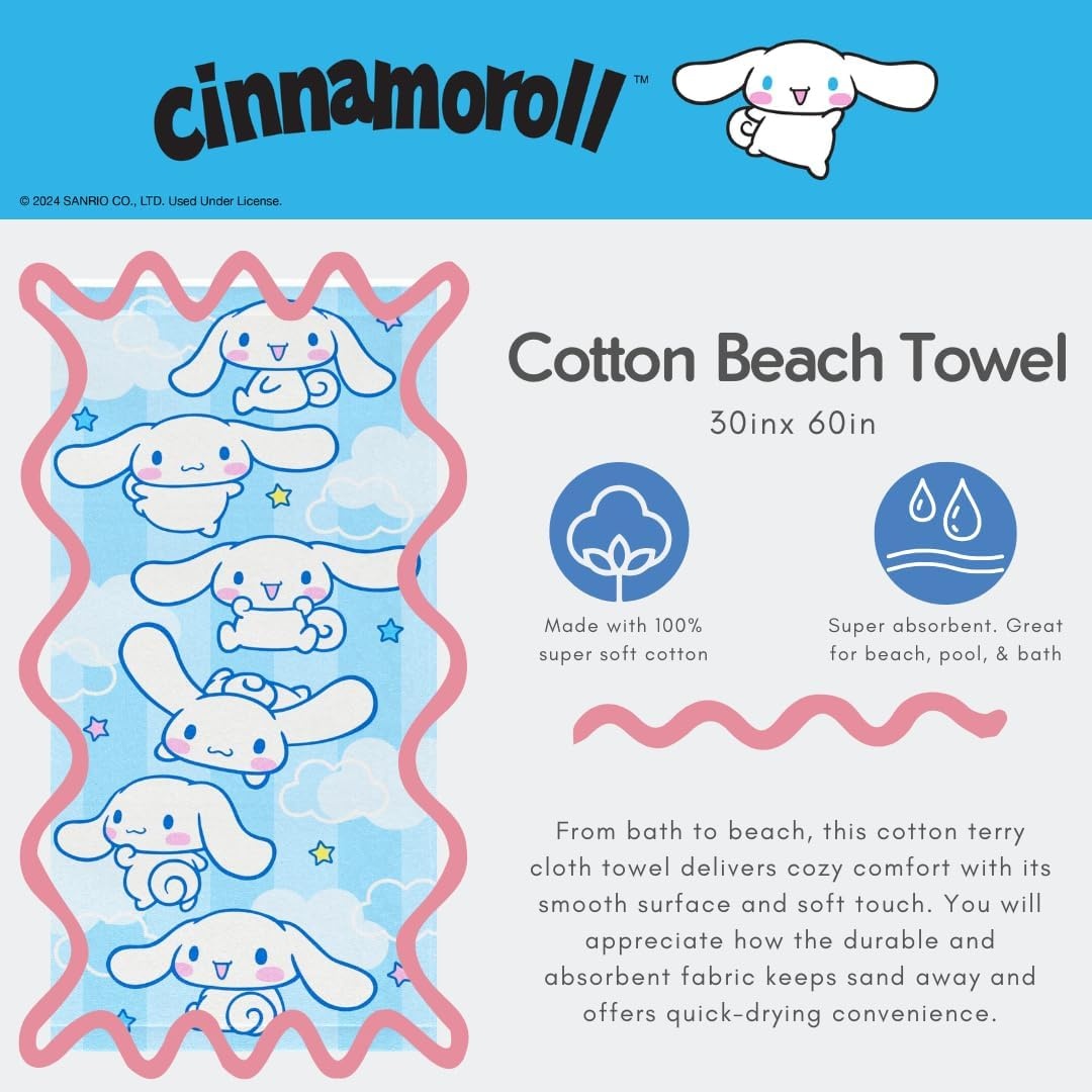 image:imageFranco Collectibles Batman DC Comics Vintage Super Soft Cotton BathPoolBeach Towel 60 in x 30 in 100 Officially Licensed ProductCinnamoroll