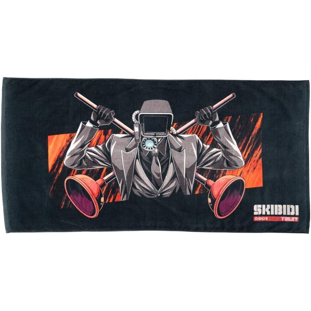 image:imageFranco Collectibles Batman DC Comics Vintage Super Soft Cotton BathPoolBeach Towel 60 in x 30 in 100 Officially Licensed ProductSkibidi Toilet Cameraman