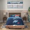 image:imageBarbie 1959 Super Soft Cozy Reversible Comforter and Sheet Set 5 Piece Full Size Official Licensed Product By Franco CollectiblesBlue  Shark Week