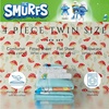 image:imageBarbie 1959 Super Soft Cozy Reversible Comforter and Sheet Set 5 Piece Full Size Official Licensed Product By Franco CollectiblesThe Smurfs