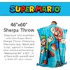 image:imageBarbie Kids Bedding Soft Plush Cozy Sherpa Blanket Throw 46 in x 60 in Officially Licensed Product by FrancoSuper Mario