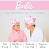 image:imageBarbie Microfiber Hair Towel Wrap Turban for BathBeautyTravel for Straight Wavy amp Curly Hair 2 Pack Officially Licensed Product by Franco