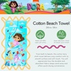 image:imageBarbie Super Soft Cotton BathPoolBeach Towel Barbiecore 58 in x 28 in Official Barbie Product By FrancoDora the Explorer