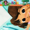 image:imageBarbie Super Soft Cotton BathPoolBeach Towel Barbiecore 58 in x 28 in Official Barbie Product By FrancoDora the Explorer