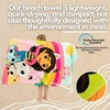 image:imageBarbie Super Soft Cotton BathPoolBeach Towel Barbiecore 58 in x 28 in Official Barbie Product By FrancoGabbys Dollhouse