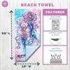 image:imageBarbie Super Soft Cotton BathPoolBeach Towel Barbiecore 58 in x 28 in Official Barbie Product By FrancoMermaze