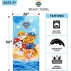 image:imageBarbie Super Soft Cotton BathPoolBeach Towel Barbiecore 58 in x 28 in Official Barbie Product By FrancoPaw Patrol  Paws in Sand