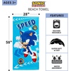 image:imageBarbie Super Soft Cotton BathPoolBeach Towel Barbiecore 58 in x 28 in Official Barbie Product By FrancoSonic the Hedgehog