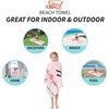 image:imageBarbie Super Soft Cotton BathPoolBeach Towel Barbiecore 58 in x 28 in Official Barbie Product By FrancoSpirit Riding Free