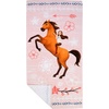 image:imageBarbie Super Soft Cotton BathPoolBeach Towel Barbiecore 58 in x 28 in Official Barbie Product By FrancoSpirit Riding Free