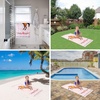image:imageBarbie Super Soft Cotton BathPoolBeach Towel Barbiecore 58 in x 28 in Official Barbie Product By FrancoSpirit Riding Free