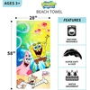 image:imageBarbie Super Soft Cotton BathPoolBeach Towel Barbiecore 58 in x 28 in Official Barbie Product By FrancoSpongebob Squarepants