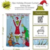 image:imageBeetlejuice Halloween 13Piece Shower Curtain Set 72 x 72 Inch Fabric Curtain with Hooks Bathroom Decor Machine Washable 100 Officially Licensed Product by Franco CollectiblesThe Grinch