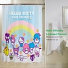 image:imageBeetlejuice Halloween 13Piece Shower Curtain Set 72 x 72 Inch Fabric Curtain with Hooks Bathroom Decor Machine Washable 100 Officially Licensed Product by Franco CollectiblesHello Kitty  Friends