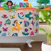 image:imageBeetlejuice Halloween 13Piece Shower Curtain Set 72 x 72 Inch Fabric Curtain with Hooks Bathroom Decor Machine Washable 100 Officially Licensed Product by Franco CollectiblesDora the Explorer