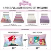 image:imageDisney Princess Ariel Kids Bedding Super Soft Comforter And Sheet Set 5 Piece Full Size Official Disney Product By Franco