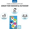 image:imageFranco Baby Shark Kids BathPoolBeach Soft Absorbent Cotton Terry Towel with Washcloth 2 Piece Set 50 in x 25 inBaby Shark