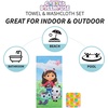 image:imageFranco Baby Shark Kids BathPoolBeach Soft Absorbent Cotton Terry Towel with Washcloth 2 Piece Set 50 in x 25 inGabbys Dollhouse