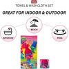 image:imageFranco Baby Shark Kids BathPoolBeach Soft Absorbent Cotton Terry Towel with Washcloth 2 Piece Set 50 in x 25 inTrolls