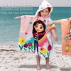 image:imageFranco Barbie Kids BeachPoolBathCamping Hooded Towel Poncho 24 X 22 Absorbent Cotton Cover up 100 Official Licensed Barbie Product LargeGabbys Dollhouse