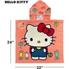 image:imageFranco Barbie Kids BeachPoolBathCamping Hooded Towel Poncho 24 X 22 Absorbent Cotton Cover up 100 Official Licensed Barbie Product LargeHello Kitty