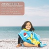 image:imageFranco Barbie Kids BeachPoolBathCamping Hooded Towel Poncho 24 X 22 Absorbent Cotton Cover up 100 Official Licensed Barbie Product LargePokemon