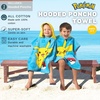 image:imageFranco Barbie Kids BeachPoolBathCamping Hooded Towel Poncho 24 X 22 Absorbent Cotton Cover up 100 Official Licensed Barbie Product LargePokemon