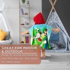 image:imageFranco Barbie Kids BeachPoolBathCamping Hooded Towel Poncho 24 X 22 Absorbent Cotton Cover up 100 Official Licensed Barbie Product LargeSuper Mario
