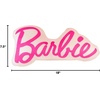 image:imageFranco Barbie Movie Luxe Super Soft Plush Squishy 17 Inch Logo Decorative PillowBarbie Pink
