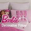 image:imageFranco Barbie Movie Luxe Super Soft Plush Squishy 17 Inch Logo Decorative PillowBarbie Pink
