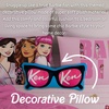 image:imageFranco Barbie Movie Luxe Super Soft Plush Squishy 17 Inch Logo Decorative PillowKen Sunglasses