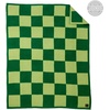 image:imageFranco Collectibles Barbie Adult Bedding Soft Cozy Chic Dream Lux Intarsia Knit Throw Blanket 50 in x 60 in Officially Licensed ProductWicked  Elphaba Checkered