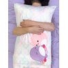 image:imageFranco Collectibles Barbie Movie Kenough Beauty Silky Satin Standard Reversible Pillowcase Cover 20x30 for Hair and Skin Official Licensed ProductSquishmallows  Magical Dreams