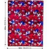 image:imageFranco Kids Bedding Soft Plush Micro Raschel Throw 46 in x 60 in Avatar The Last AirbenderSonic the Hedgehog Soccer