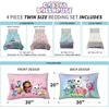 image:imageFranco Kids Bedding Super Soft Comforter and Sheet Set 4 Piece Twin Size BatmanGabbys Dollhouse