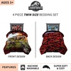 image:imageFranco Kids Bedding Super Soft Comforter and Sheet Set 4 Piece Twin Size BatmanJurassic World
