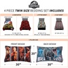 image:imageFranco Kids Bedding Super Soft Comforter and Sheet Set 4 Piece Twin Size BatmanJurassic World