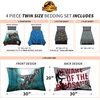 image:imageFranco Kids Bedding Super Soft Comforter and Sheet Set 4 Piece Twin Size BatmanJurassic World Dominion