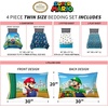 image:imageFranco Kids Bedding Super Soft Comforter and Sheet Set 4 Piece Twin Size BatmanMario