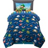 image:imageFranco Kids Bedding Super Soft Comforter and Sheet Set 4 Piece Twin Size BatmanMario