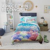 image:imageFranco Kids Bedding Super Soft Comforter and Sheet Set 4 Piece Twin Size BatmanNot Quite Narwhal