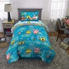 image:imageFranco Kids Bedding Super Soft Comforter and Sheet Set 4 Piece Twin Size BatmanSpongebob