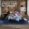 image:imageFranco Kids Bedding Super Soft Comforter and Sheet Set 4 Piece Twin Size BatmanTransformers