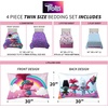 image:imageFranco Kids Bedding Super Soft Comforter and Sheet Set 4 Piece Twin Size BatmanTrolls World Tour