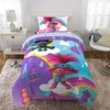 image:imageFranco Kids Bedding Super Soft Comforter and Sheet Set 4 Piece Twin Size BatmanTrolls World Tour