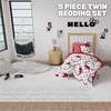 image:imageFranco Kids Bedding Super Soft Comforter and Sheet Set with Sham 5 Piece Twin Size Hello KittyRed  Hello Kitty