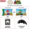 image:imageFranco Kids Bedding Super Soft Microfiber Reversible Pillowcase 20 in x 30 in Sonic The HedgehogMario