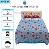 image:imageFranco Kids Bedding Super Soft Microfiber Sheet Set Full Paw PatrolBlues Clues