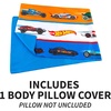 image:imageFranco Kids Bedding Super Soft Microfiber Zippered Body Pillow Cover 54 in x 20 in Super MarioHot Wheels