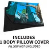 image:imageFranco Kids Bedding Super Soft Microfiber Zippered Body Pillow Cover 54 in x 20 in Super MarioJurassic World